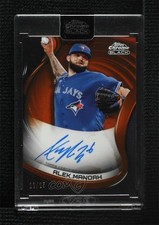 2022 Topps Chrome Black Orange Refractor 12/25 Alek Manoah #CBA-AMA Auto 0a6