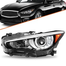 For 2014-2022 Infiniti Q50 LED w/o AFS Left Driver Side Headlight Headlamp