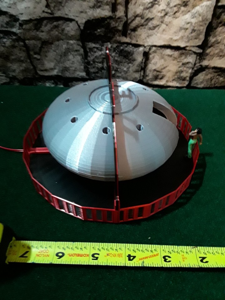 O scale carnival ride UFO 3D Printed motorized eBay