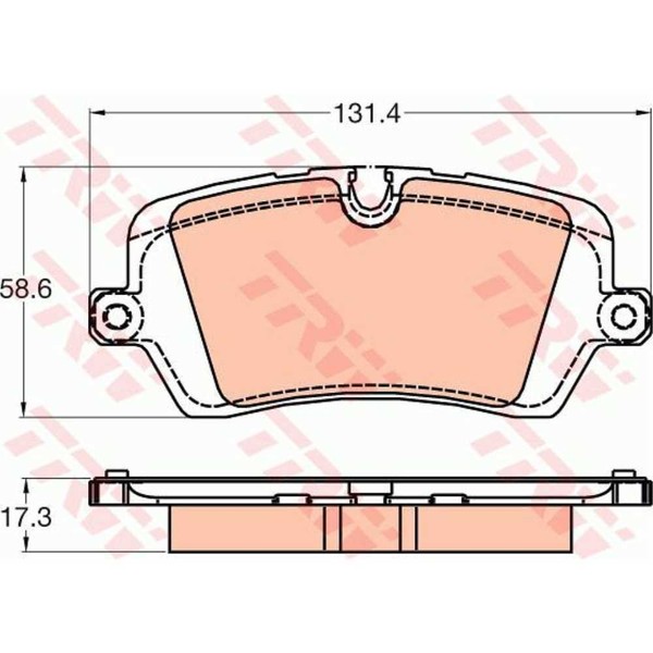 TRW BremsbeläGe GDB2029 BremsklöTze Land FüR Rover Range IV LG-image