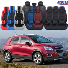 Juego completo de fundas de asiento de auto de cuero para Chevy Trax Equinox protector de cojín de 5 asientos