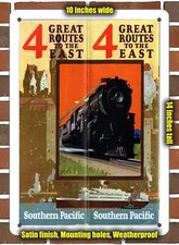 Metal Sign - 1931 Southern Pacific Eastern Routes - 10x14 inches
