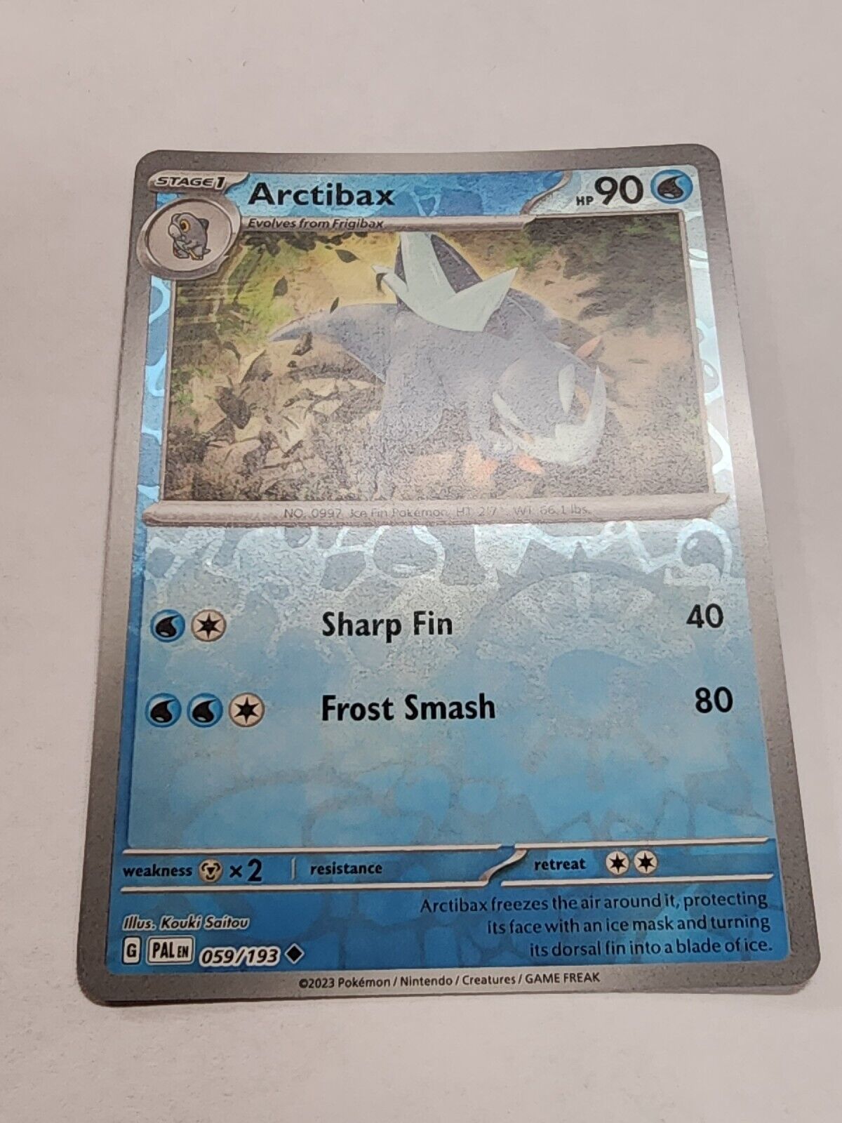 Carta Pokémon - Arctibax 59/193 - Evolução em Paldea - Copag