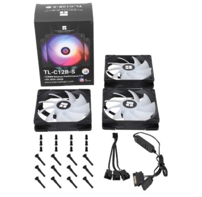 Thermalright TL-C12B-S ARGB  3pack  -EXPRESS SHIP