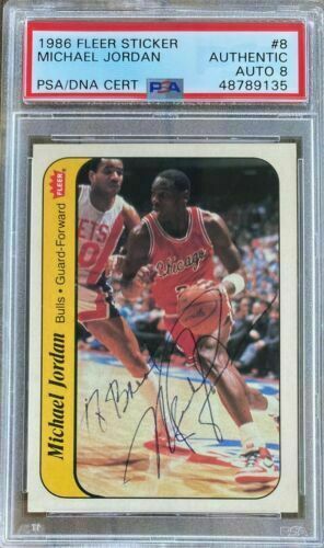 Fleer Michael Jordan 1986 Rookie 23Kt Gold Card Signature #1659