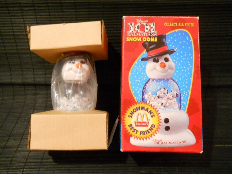 McDonald's WALT DISNEY'S 101 DALMATIANS SNOW GLOBE, MINT BOX UNUSED, BRAND NEW