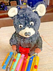 Vintage Xylophone Bear Tin Battery Operated Toy ~ Linemar Japan Working — photo 3