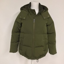 Madewell Olive Green Puffer Jacket W/down Feather Size Xxs