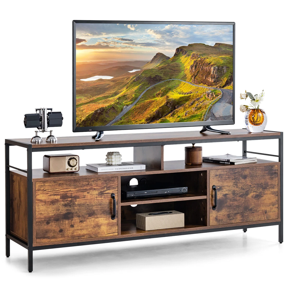 Industrial TV Stand for TVs up to 65