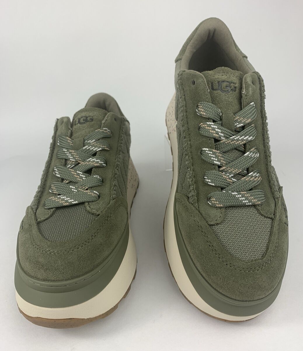 Allover UGG Logo Marin Lace Burnt Olive Green Platform Allover UGG Logo Marin Lace Burnt Olive Green Platform