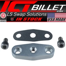 ICT Billet GT45 Billet Turbo Oil Supply Feed T4 Flange 1/8"npt Inlet