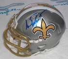 SEAN PAYTON SIGNED NEW ORLEANS SAINTS FLASH ALERNATE MINI HELMET - J.S.A. Cert.