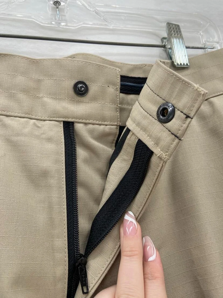 New Blauer Operational Trousers Unhemmed Silver Tan Snap Work Pants Men's 33/36 - Image 3 of 4