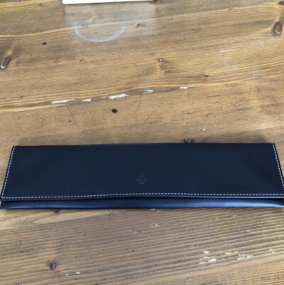 Patek Philippe レザー トレイ 収納ケース PATEK PHILIPPE Authentic Watch Case Black Leather Travel Pouch