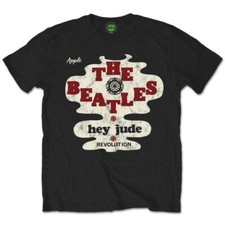 Image of The Beatles Men's Hey Jude Revolution Short Sleeve T-Shirt, Black, XX-Large