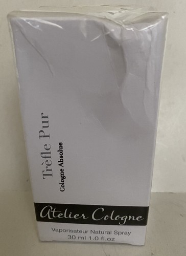 ATELIER COLOGNE TREFLE PUR COLOGNE ABSOLUE UNISEX 1,0 flüssige Unzen versiegelte verbeulte Box