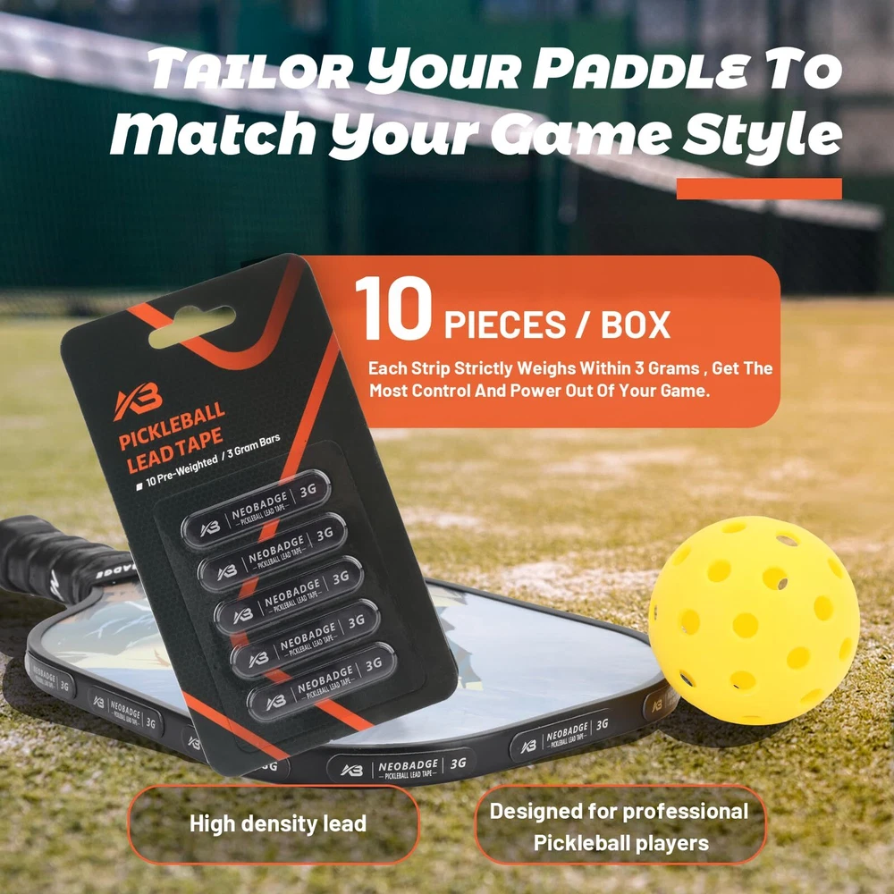 Pickleball Lead Tape - Super High Adhesive Lead Tape - Designed Specifically for