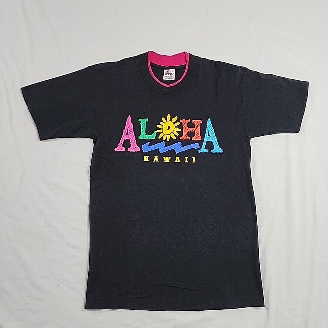 Vintage Signal 90s Aloha Hawaii Single Stitch Shirt Black Vintage Signal 90s Aloha Hawaii Single Stitch Shirt Black