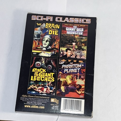 NEW Condition SCI-FI CLASSICS DVD BOX SET 4 FILMS#6-423