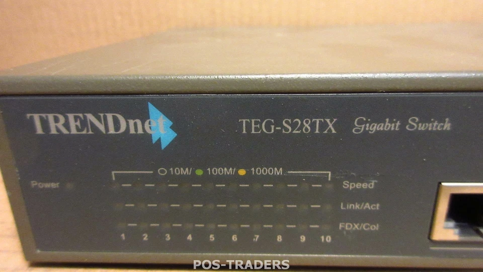 TRENDNET TEG-S28TX Gigabit Switch 10-Port 10/100/1000Mbps NWay Copper - Image 2 of 2