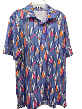 Vineyard Vines Mens On-The-Go Performance Sankaty Button Down Polo Shirt M