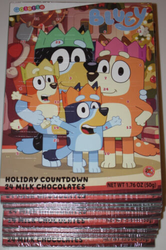 Bluey Holiday (10-PACK) Countdown Calendar Galerie 240 Milk Chocolates BB 08/26