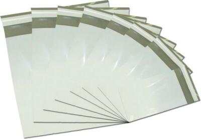 Lot De 200 Enveloppes Postales En Poly Mailer Blanc - Format 14,5 X 19 Pouces (PM#7) - Autoadhésives Et Recyclables