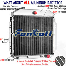 3 Row Aluminum Radiator Fits 1957-1960 Ford F100 Truck 3.6l4.4l4.8l5.8l