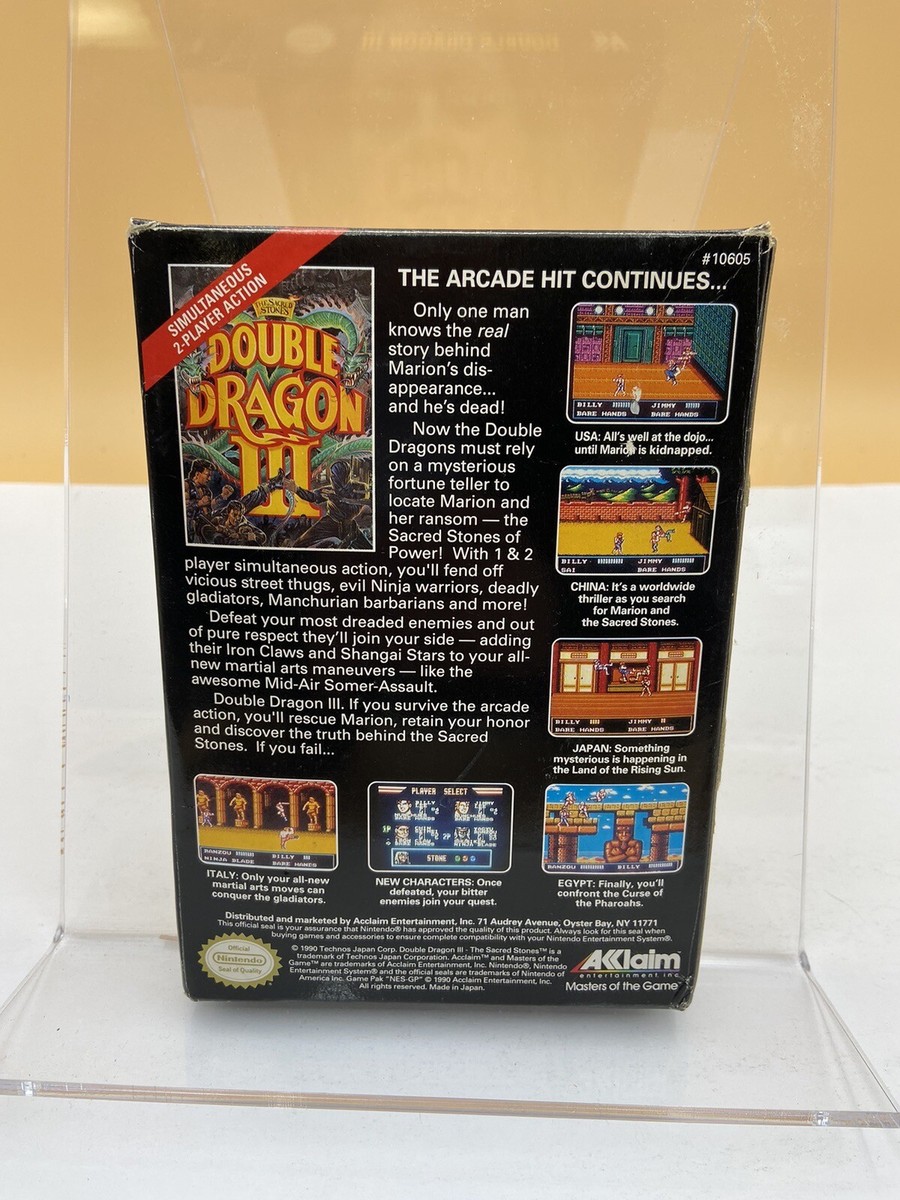 Double Dragon III The Sacred Stones Nintendo Entertainment System