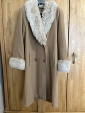 Karpelle Exclusive Tan Coat (superfine Virgin Wool & Cashmere) Size 14