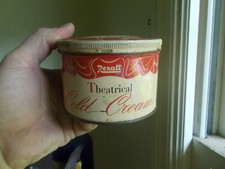 REXALL THEATRICAL COLD CREAM ANTIQUE 1 POUND TIN FOR REMOVING MAKE UP ETC