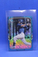 2015 Bowman Farms Finest Chrome Mini Shimmer Refractor Blue /150 Jose Rondon SP