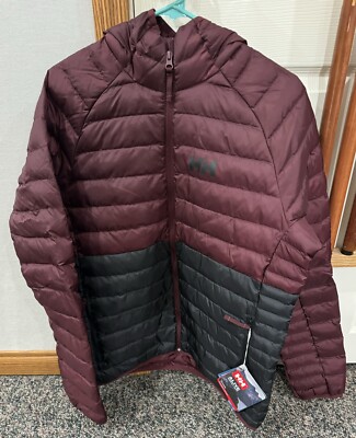 Helly Hansen Men Banff Hooded Insulator Jacket Large Regular Hickory 63251 NWT