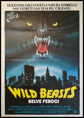  WILD BEASTS BELVE FEROCI Manifesto 2F Poster Originale Cinema PROSPERI CASARO