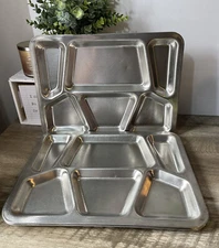 Carrollton Vintage Stainless Steel Food Serving Mess Hall Tray USN Military -4
