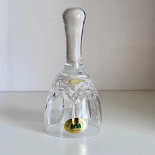 Tyrone Crystal Irish Bell Leaf Etching Small 4" Ireland New No Box