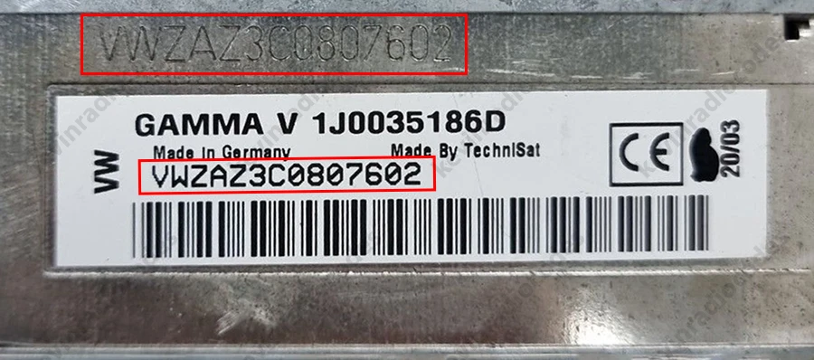 ✅VW RADIO CODICE PIN DI SBLOCCO EOS FOX GOLF PASSAT POLO SHARAN TOURAN TOUAREG✅ - Immagine 3 di 4