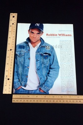 Robbie Williams, 2000 - Magazine Page Print Ad Poster Advert
