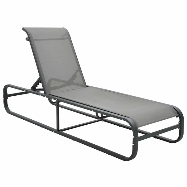 Sonnenliege Aluminium Textilene Gartenliege Terrasse Balkon Relaxliege-image