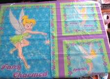 DISNEY "Tinkerbell" Wall Hanging  Pillow Blocks Craft Panel