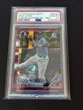 2019 BOWMAN DRAFT SAPPHIRE RED GREG JONES /5 RAYS