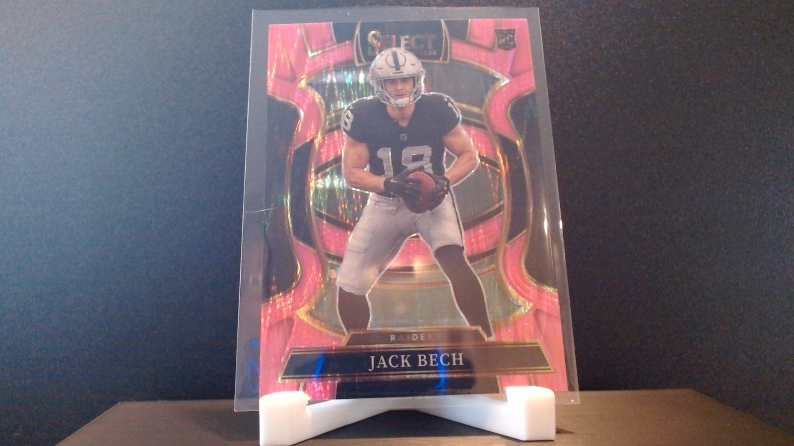 2025 Panini Select - Concourse Jack Bech #6 Pink Shock Prizm (RC)