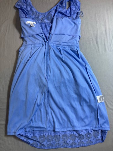 London Times 10 Blue Lace Floral Dress Wedding Special Occasion Party - Picture 7 of 8