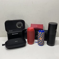 Assorted Bundle Lot Set Of 8 Bluetooth Speakers - Sold As Is