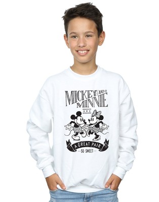 Disney Jungen Mickey and Minnie Mouse Great Pair Sweatshirt