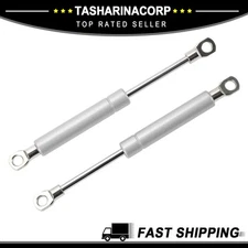 2 pcs 7"/180mm 45Ib/200N/20kg Lift Supports Gas Struts Gas Springs Silver Tone