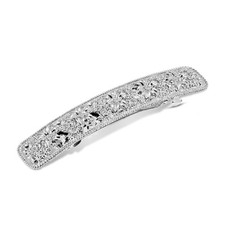 1928 Jewelry Garden Flower 3.63 Inch Hair Barrette Clip For Women, 1 Pcs 