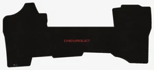 Lloyd Loop Front Mat for '02-06 Avalanche 1500 w/Chevy Red on Black