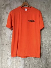 Vintage 1990s Orange Waste Management Single Stitch Tee Jerzees L