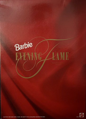 Remarkable 1991 Vintage Blonde Barbie, Evening Flame 1865, NEW NRFB - Picture 3 of 8